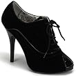 Bordello Women's WINK-01, 4 3/4" Heel Peep Toe Bootie W/Concealed Platform