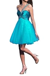 Tulle Cocktail Short One Shoulder Homecoming Dress/Mini Dress 