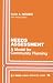 Needs Assessment: A Model for Community Planning (SAGE Human Services Guides)