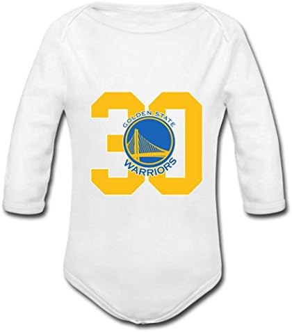 3 Months Baby State Warriors White Cotton Onesies