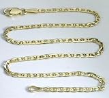 14k Elegant Mariner-link Ankle Bracelet