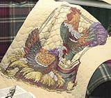 Roosting Pair Quilt Stamped Cross Stitch Kit, Craft Kit
