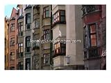 Apartment Buildings along Freidrichstrasse, Innsbruck, Austria Architecture Photographic Poster Print by Chris Mellor, 40x30