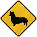 ONLY  PEMBROKE WELSH CORGI  CROSSING SIGN DOG