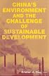 China's Environment And The Challenge Of Sustainable Development