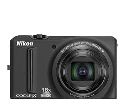 Nikon COOLPIX S9100 12.1 MP CMOS Digital Camera with 18x NIKKOR ED Wide-Angle Optical Zoom Lens and Full HD 1080p Video (Black)