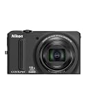 Nikon COOLPIX S9100 12.1 MP CMOS Digital Camera with 18x NIKKOR ED Wide-Angle Optical Zoom Lens and Full HD 1080p Video (Black)
