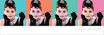 Audrey Hepburn Pop Art Poster ~ 12x36"