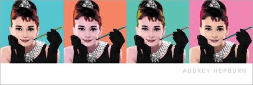 Audrey Hepburn Pop Art Poster ~ 12x36"