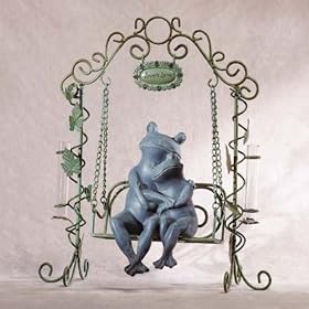 Loving Frog On Swing