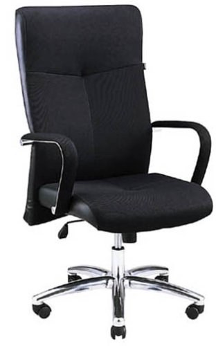 ELECOM アルミダイキャスト仕様の高級感溢れるハイバックチェア CCH-H002ABK