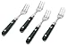 Ginkgo International Le Prix Stainless Steel Cocktail Forks, Green, Set of 4