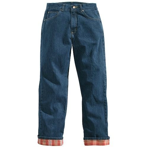 Buy Womens Relaxed Fit Jean Straight Leg Flannel Lined