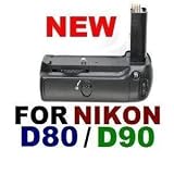 Battery Grip For Nikon D80 D90 Mb-d80 Slr Digital Camera