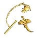 Creative Pewter Designs Pheasant Flying Bird 22k Gold Plated Tie Tack, Tie Pin, Jewelry, BG022TT