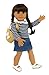 Dress Along Dolly Casual School Outfit for American Girl Dolls: 4 Pc Clothes Set w Shirt, Skirt, Shoes, and Purse