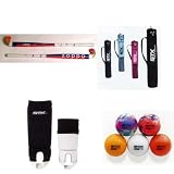Zoppo Storm WB Field Hockey Stick (Stick Length=35-Inch,Ball Color=Rainbow,Bag Color=Navy,Shin Guards=Adult)