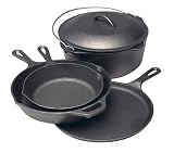 Lodge 5-Piece Cast-Iron Cookware Starter Set