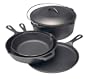 Lodge 5-Piece Cast-Iron Cookware Starter Set