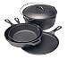 Kitchen & Housewares : Lodge 5-Piece Cast-Iron Cookware Starter Set