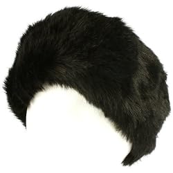 Soft as Mink? Winter Faux Fake Fur Headwrap Headband Head wrap Ski Bunny Elastic Black