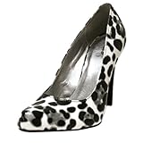 Black & White Leopard Print High Heel Pumps