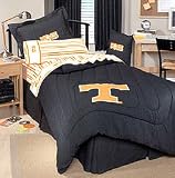 Tennessee Volunteers - Black Denim Bedskirt - Twin/Single Size