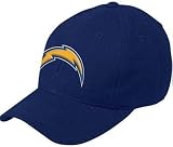 NFL Men's End Zone Team Color Structured Adjustable Hat - X006Z (San Diego Chargers, One Size Fits All)