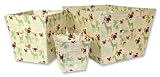 Jungle Jam: 3-Pc Fabric Covered Storage Bin Set. Small (# 106403) - Medium (# 106404) - Large (# 106405) Sizes. Animal Print.