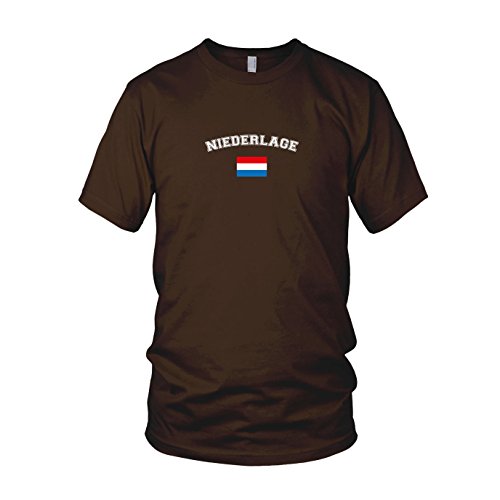 Oranje Niederlage – Herren T-Shirt, Größe: L, Farbe: braun