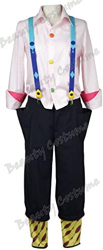 Beauty Costume Unisex Cosplay Costume Halloween Pink Shirt Pants (Woman-L)