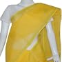 Sari Clothing Cotton Chikan Embroidery Yellow (chsari125)