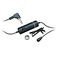 Audio Technica ATR-3350 ATR Series Omnidirectional Condenser Lavalier Microphone - Black