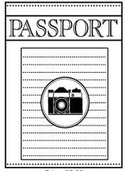 Teresa Collins - Travelogue - Cling Mounted Rubber Stamps Passport