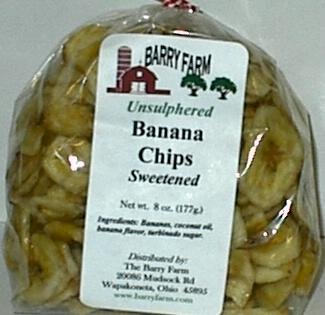 Sweetened Banana Chips, 8 oz. by Barry Farm