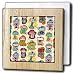 Colorful Retro 50s Lamps - 6 Inch Tile Napkin Holder