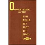 1950 CHEVROLET TRUCK Full Line Owners Manual User Guide by Chevrolet