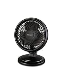 Holmes Lil¿ Blizzard Oscillating Table Fan, HAOF87BLZ-UC, Black