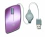 HP Retractable Mobile Mouse in Retail Packaging - Pink