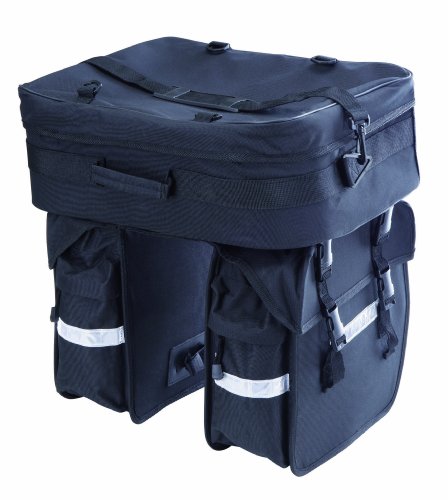 REXBike Dreifachpacktasche, schwarz, 46 x 37 x 17.5, 854