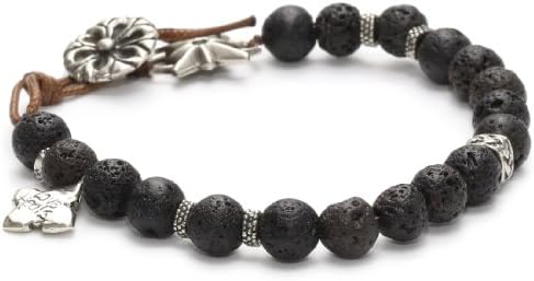 Love Heals Inhabit, Black Lava Small Lava Beads Bracelet