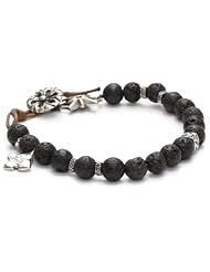 Love Heals Inhabit, Black Lava Small Lava Beads Bracelet