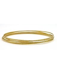 CleverEves 18Kt Gold Y Wire Slip-On 1.2mm X 5 Bangle