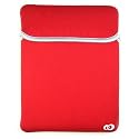 Kroo 10961 Reversible Laptop Sleeve for Asus Eee PC 700/701/900 (Red/Black)