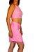 SHORT PINK SUMMER SKIRT SET
