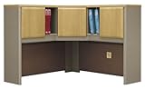 48" Corner Hutch - Series A Light Oak Collection - Bush Office Furniture -  ....
