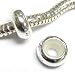 (Free S/H) 1 pc of 925 Sterling Silver Focal Round Stopper With Rubber Bead For Pandora Troll Biagi Chamilia European Charm Bracelets
