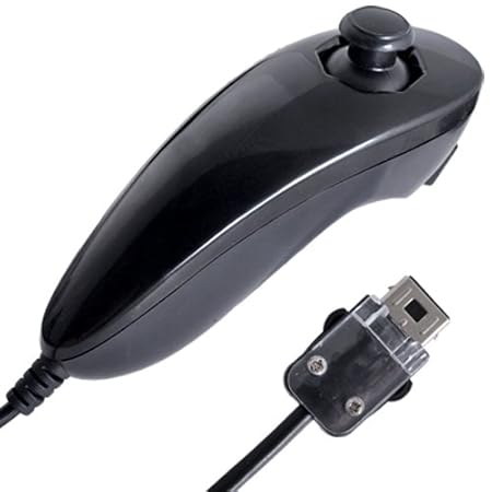Nintendo Wii Nunchuck Nunchuk Controller Schwarz Fein