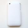 Apple iPhone 3G 3GS Rubberized Snap On Protector Hard Case Leather Paint Two Pieces Back Cover White