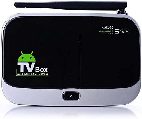 Snowleopard CS918S 4K x 2K Quad Core Android 4.2.2 Smart TV Box Miracast, XBMC, Airplay, DLNA HDMI Media Player 2GB Ram 16GB Rom Built in 5.0MP Webcam Camera, Bluetooth 4.0 Support Hot Spot Router